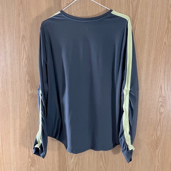 Avia Gray/Lime Workout Athletic Joggers X-Long Top - Picture 2 of 2